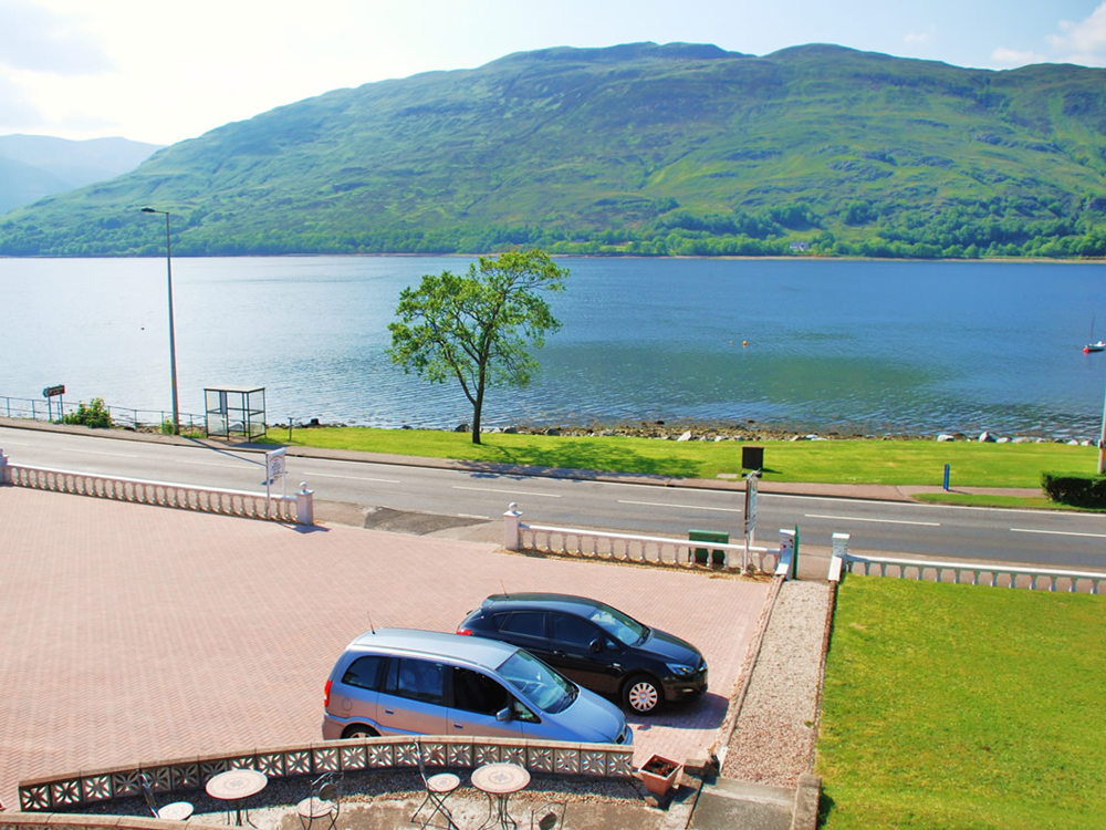 View from Room 4 at The Willows Guest Accommodation Fort William