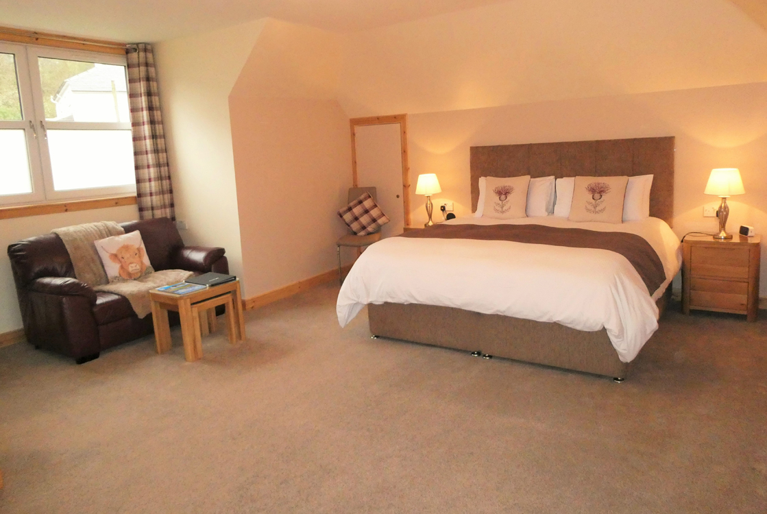 View from Room 4 at The Willows Guest Accommodation Fort William
